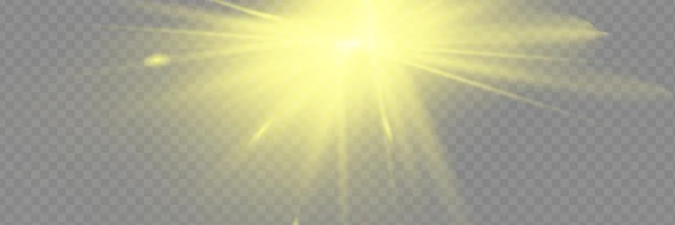 Vector transparent sunlight special lens flash light effect. Stock Illustration