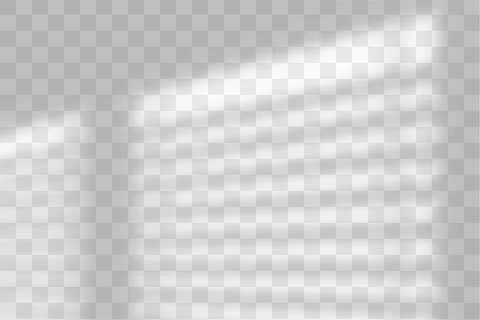 Vector transparent window shadow. Light effect overlay. Mesh Stock Illustration