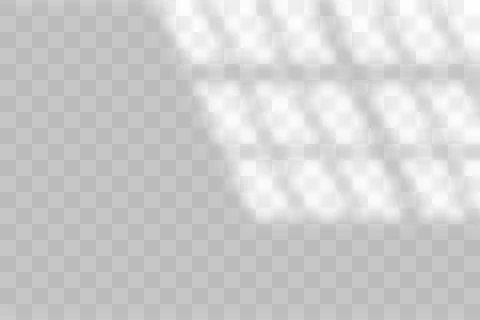 Vector transparent window shadow. Light effect overlay. Mesh Stock Illustration