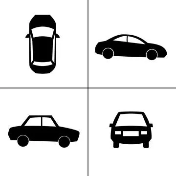 Vector transport icons Stock Illustration