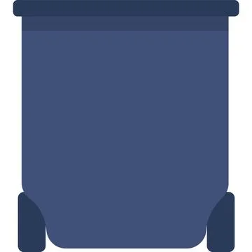Vector trash can icon waste bin isolated on white 库存插图