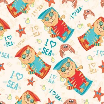 Vector travel pattern Stock Illustration