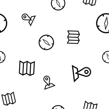 Vector Travel pattern Illustrazione stock