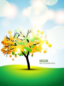 Vector tree art Stock Illustration