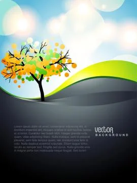 Vector tree art Stock Illustration
