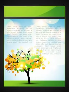 Vector tree background Stock Illustration