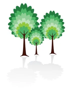 Vector tree family Stock Illustration
