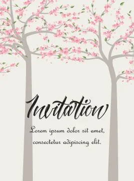 Vector tree sakura Stock Illustration