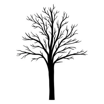 Vector tree silhouette Stock Illustration