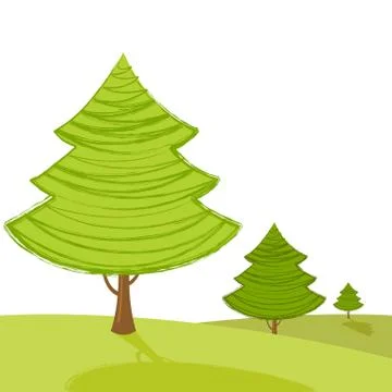 Vector trees Stock Illustration