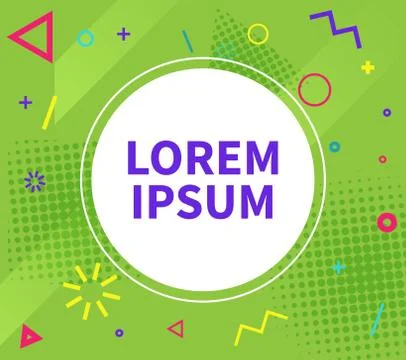 Vector trendy backdrop with modern decor pattern Stock Illustration