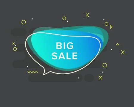 Vector trendy colorful bubble Stock Illustration