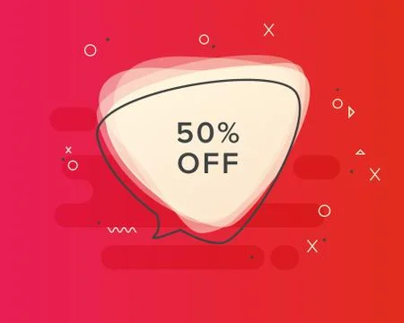 Vector trendy colorful bubble Stock Illustration