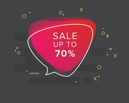 Vector trendy colorful bubble Stock Illustration