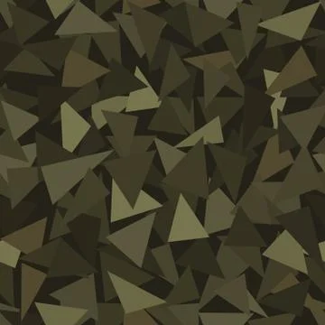 Vector trendy low poly seamless pattern. Camouflage polygonal background Illustration