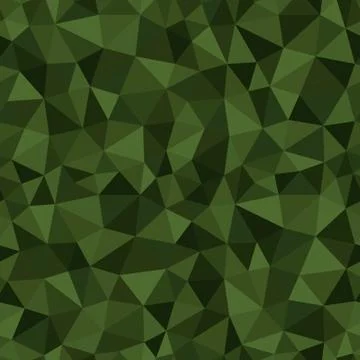 Vector trendy low poly seamless pattern. Camouflage polygonal background Illustrazione stock