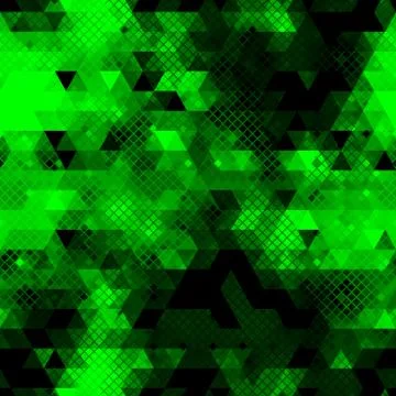 Vector trendy low poly seamless pattern. Camouflage polygonal background Illustrazione stock