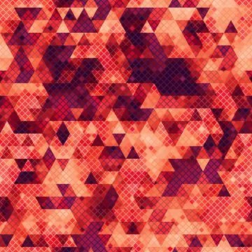 Vector trendy low poly seamless pattern. Camouflage polygonal background 스톡 일러스트