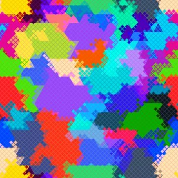 Vector trendy low poly seamless pattern. Camouflage polygonal background 스톡 일러스트