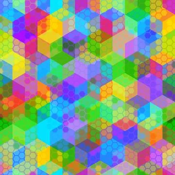 Vector trendy low poly seamless pattern. Camouflage polygonal background Stockillustratie