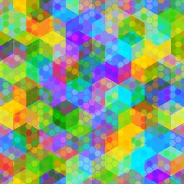 Vector trendy low poly seamless pattern. Camouflage polygonal background Illustrazione stock