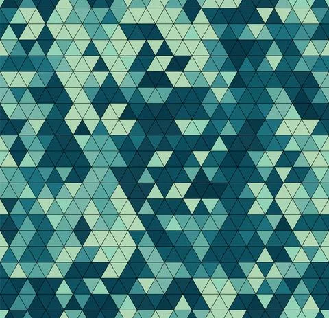 Vector trendy low poly seamless pattern. Camouflage polygonal background Illustrazione stock