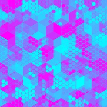 Vector trendy low poly seamless pattern. Camouflage polygonal background Stockillustratie