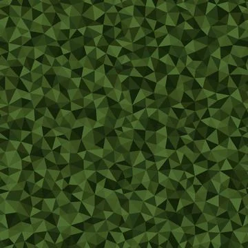 Vector trendy low poly seamless pattern. Camouflage polygonal background Illustrazione stock