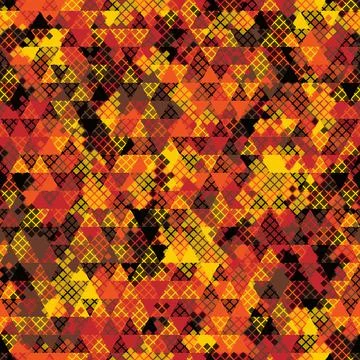 Vector trendy low poly seamless pattern. Camouflage polygonal background イラスト素材
