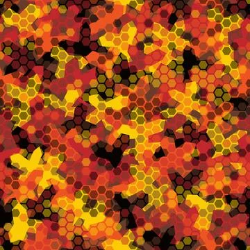 Vector trendy low poly seamless pattern. Camouflage polygonal background 스톡 일러스트