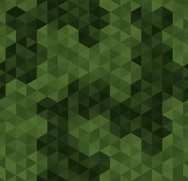 Vector trendy low poly seamless pattern. Camouflage polygonal background 스톡 일러스트