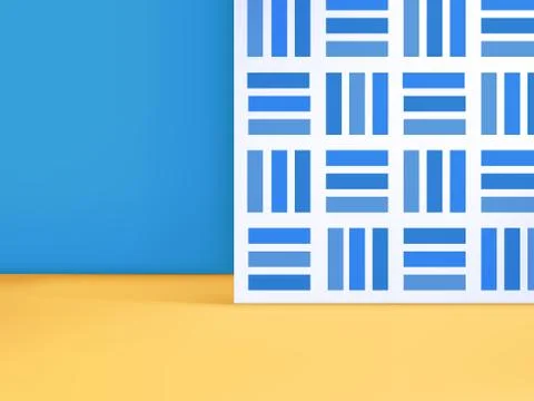 Vector Trendy Minimal Geometric Studio Shot Background Stock Illustration