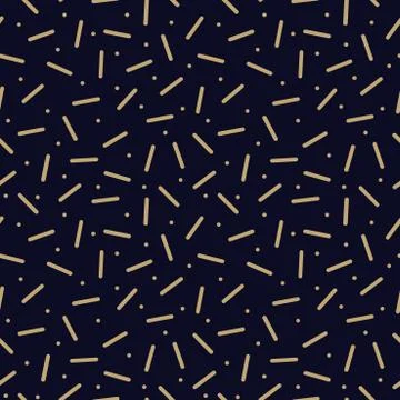 Vector trendy seamless dark pattern - memphis style, fashion 80 - 90s Иллюстрация