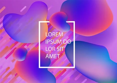 Vector trendy vibrant gradient background template 스톡 일러스트