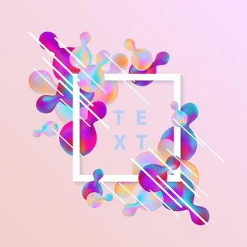 Vector trendy vibrant gradient background template Illustrazione stock
