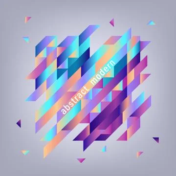 Vector trendy vibrant gradient background template Illustrazione stock