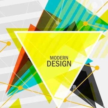 Vector triangle abstract design Illustrazione stock