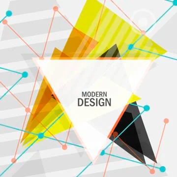 Vector triangle abstract design Stock Illustration