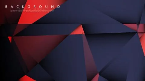 Vector triangle background with a combination of dark red. Geometric illustra Stock Illustration