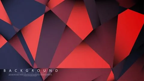 Vector triangle background with a combination of dark red. Geometric illustra Stock Illustration