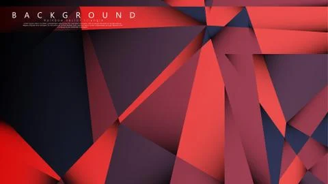 Vector triangle background with a combination of dark red. Geometric illustra Stock Illustration