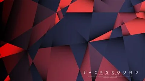Vector triangle background with a combination of dark red. Geometric illustra Stock Illustration