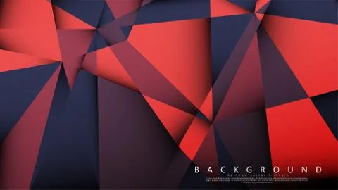 Vector triangle background with a combination of dark red. Geometric illustra Stock Illustration