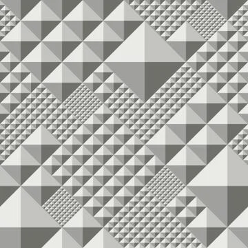 Vector triangle convex abstract Seamless pattern Stock Illustration