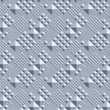 Vector triangle convex abstract Seamless pattern Illustrazione stock