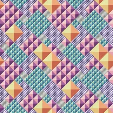 Vector triangle convex abstract Seamless pattern Illustrazione stock