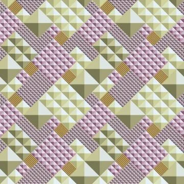 Vector triangle convex abstract Seamless pattern Illustrazione stock