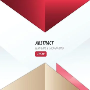 Vector triangle design pink, red, Brown Stock Illustration