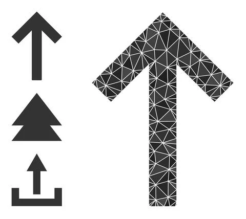 Vector Triangle Filled Up Arrow Icon and Similar Icons Stock Illustration