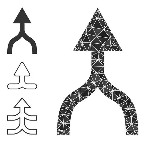 Vector Triangle Filled Combine Arrow Up Icon and Similar Icons Ilustración de archivo